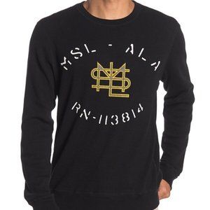 Billy Reid MSL ALA Embroidered Knit Waffle Crew